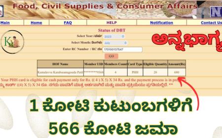 Annabhagya amount-1 ಕೋಟಿ ಕುಟುಂಬಗಳಿಗೆ 566 ಕೋಟಿ ಅನ್ನಭಾಗ್ಯ ಹಣ ಜಮಾ,ನಿಮ್ಮ ಹಣ ಜಮಾ ಹೀಗೆ ಚೆಕ್ ಮಾಡಿ