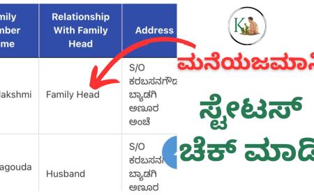 Family head status-ಅಗಸ್ಟ್ 24ರಂದು ಮನೆಯಜಮಾನಿಗೆ 2000 ರೂಪಾಯಿ ಹಣ ಜಮಾ,ಇಲ್ಲಿದೆ ಮನೆ ಯಜಮಾನಿ ಸ್ಟೇಟಸ್ ಚೆಕ್ ಮಾಡುವ ಡೈರೆಕ್ಟ್ ಲಿಂಕ್