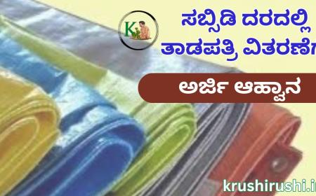 Tarpaulin-ವಿವಿದ ಜಿಲ್ಲೆಗಳಿಂದ ಸಬ್ಸಿಡಿ ದರದಲ್ಲಿ ತಾಡಪಲ್ ವಿತರಣೆಗೆ ಅರ್ಜಿ ಆಹ್ವಾನ