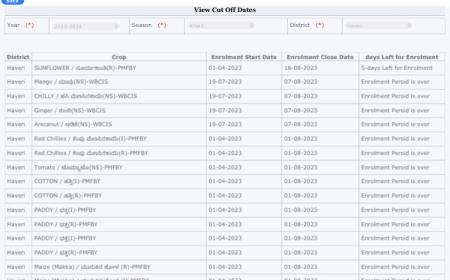 Belevime last date-ಈ ಬೆಳೆಗಳಿಗೆ ಬೆಳೆವಿಮೆ ತುಂಬಲು ಅಗಸ್ಟ್ 16 ಕೊನೆಯ ದಿನಾಂಕ,ಇಲ್ಲಿದೆ ಜಿಲ್ಲಾವಾರು,ಬೆಳೆವಾರು ಪಟ್ಟಿ