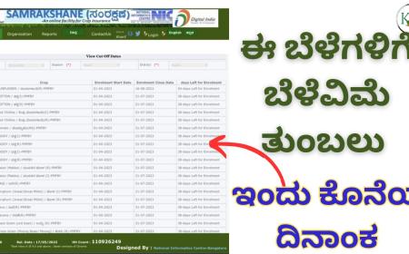 Belevime last date-ಈ ಬೆಳೆಗಳಿಗೆ ಬೆಳೆವಿಮೆ ತುಂಬಲು ಇಂದು ಕೊನೆಯ ದಿನಾಂಕ
