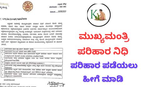 CM Relief Fund-ಮುಖ್ಯಮಂತ್ರಿ ಪರಿಹಾರನಿಧಿಯಿಂದ ಪರಿಹಾರ ಪಡೆಯಲು ಹೀಗೆ ಮಾಡಿ