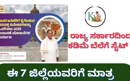 Site for sale-ರಾಜ್ಯ ಸರ್ಕಾರದಿಂದ ಈ 7 ಜಿಲ್ಲೆಯವರಿಗೆ ಕಡಿಮೆ ಬೆಲೆಗೆ ಸೈಟ್ ಮಾರಾಟ