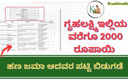 Gruhalakshmi list-ಗೃಹಲಕ್ಷ್ಮಿ ಯೋಜನೆಯಡಿ ಇಲ್ಲಿಯವರೆಗೂ 2000 ರೂಪಾಯಿ ಹಣ ಜಮಾ ಆದವರ ಪಟ್ಟಿ ಬಿಡುಗಡೆ