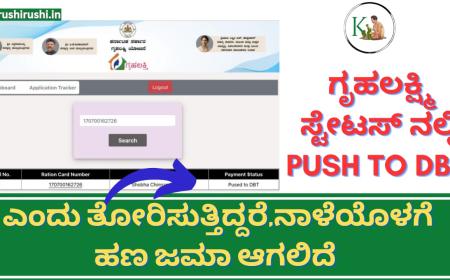 Gruhalakshmi payment status-ಗೃಹಲಕ್ಷ್ಮಿ ಸ್ಟೇಟಸ್ ನಲ್ಲಿ Push to DBT ಎಂದು ತೋರಿಸುತ್ತಿದ್ದರೆ,ನಾಳೆಯೊಳಗೆ ಹಣ ಜಮಾ ಆಗಲಿದೆ