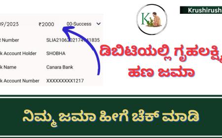 Gruhalakshmi through DBT-ಡಿಬಿಟಿಯಲ್ಲಿ ಗೃಹಲಕ್ಷ್ಮಿ ಹಣ ಜಮಾ, ನಿಮ್ಮ ಜಮಾ ಹೀಗೆ ಚೆಕ್ ಮಾಡಿ