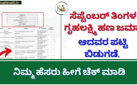 September Gruhalakshmi List-ಸೆಪ್ಟೆಂಬರ್ ತಿಂಗಳ ಗೃಹಲಕ್ಷ್ಮಿ ಪಟ್ಟಿ ಬಿಡುಗಡೆ,ಪಟ್ಟಿಯಲ್ಲಿ ನಿಮ್ಮ ಹೆಸರು ಹೀಗೆ ಚೆಕ್ ಮಾಡಿ