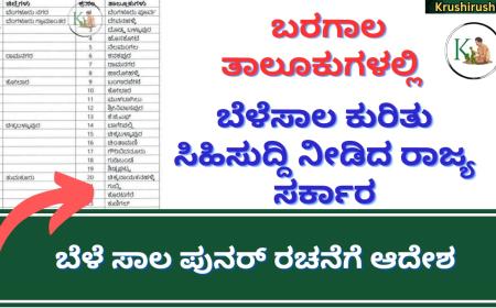 Crop loan restructuring-ಬರಗಾಲ ತಾಲೂಕುಗಳಲ್ಲಿ ಬೆಳೆಸಾಲ ಕುರಿತು ಸಿಹಿಸುದ್ದಿ ನೀಡಿದ ರಾಜ್ಯ ಸರ್ಕಾರ