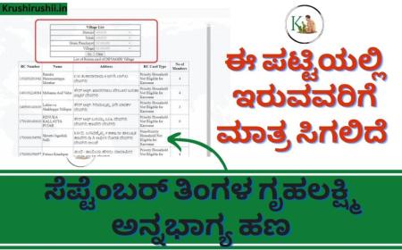 Gruhalakshmi amount-1.10 ಕೋಟಿ ಗೃಹಿಣೆಯರಿಗೆ ಗೃಹಲಕ್ಷ್ಮಿ ಭಾಗ್ಯ, ಈ ಪಟ್ಟಿಯಲ್ಲಿರುವವರಿಗೆ ಮಾತ್ರ ಸಿಗಲಿದೆ ಸೆಪ್ಟೆಂಬರ್ ತಿಂಗಳ ಗೃಹಲಕ್ಷ್ಮಿ ಹಣ