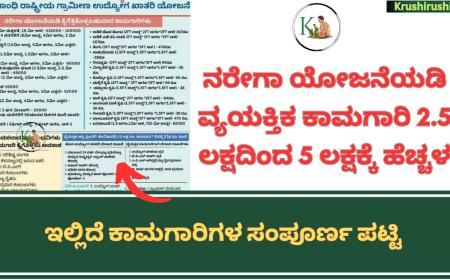 narega amount increased-ನರೇಗಾ ಯೋಜನೆಯಡಿ ವ್ಯಯಕ್ತಿಕ ಕಾಮಗಾರಿ 2.5 ಲಕ್ಷದಿಂದ 5 ಲಕ್ಷಕ್ಕೆ ಹೆಚ್ಚಳ, ಇಲ್ಲಿದೆ ಕಾಮಗಾರಿಗಳ ಸಂಪೂರ್ಣ ಪಟ್ಟಿ