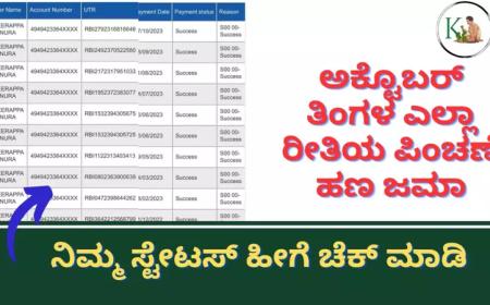 October month pension status-ಅಕ್ಟೊಬರ್ ತಿಂಗಳ ಎಲ್ಲಾ ರೀತಿಯ ಪಿಂಚಣೆ ಬಿಡುಗಡೆ,ನಿಮ್ಮ ಸ್ಟೇಟಸ್ ಹೀಗೆ ಚೆಕ್ ಮಾಡಿ