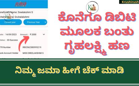 Gruhalakshmi DBT-ಕೊನೆಗೂ ಡಿಬಿಟಿ ಮೂಲಕ ಬಂತು ಗೃಹಲಕ್ಷ್ಮಿ ಹಣ,ನಿಮ್ಮ ಜಮಾ ಹೀಗೆ ಚೆಕ್ ಮಾಡಿ