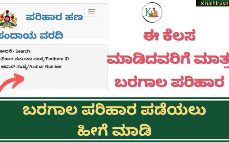 It is compulsory to get drought relief fund-ಈ ಕೆಲಸ ಮಾಡಿದವರಿಗೆ ಮಾತ್ರ ಬರಗಾಲ ಪರಿಹಾರ,ಬರಗಾಲ ಪರಿಹಾರ ಪಡೆಯಲು ಹೀಗೆ ಮಾಡಿ