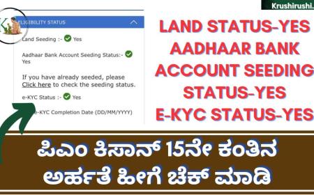 Pmkisan 15th instalment eligibility status-ಪಿಎಂ ಕಿಸಾನ್ 15ನೇ ಕಂತಿಗೆ ಡೇಟ್ ಫಿಕ್ಸ್,ಹೀಗೆ ಚೆಕ್ ಮಾಡಿ ನಿಮ್ಮ ಅರ್ಹತೆ