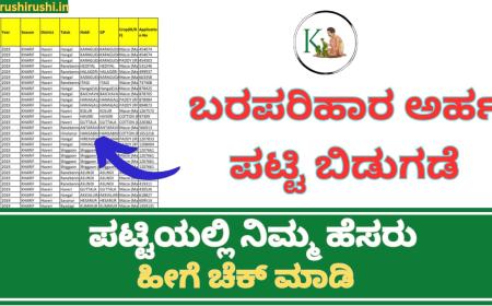 Drought relief eligible list-ಬರಪರಿಹಾರ ಅರ್ಹ ಪಟ್ಟಿ ಬಿಡುಗಡೆ,ಈ ಪಟ್ಟಿಯಲ್ಲಿರುವವರಿಗೆ ಮಾತ್ರ ಸಿಗಲಿದೆ ಬರಪರಿಹಾರ,ಪಟ್ಟಿಯಲ್ಲಿ ನಿಮ್ಮ ಹೆಸರು ಹೀಗೆ ಚೆಕ್ ಮಾಡಿ