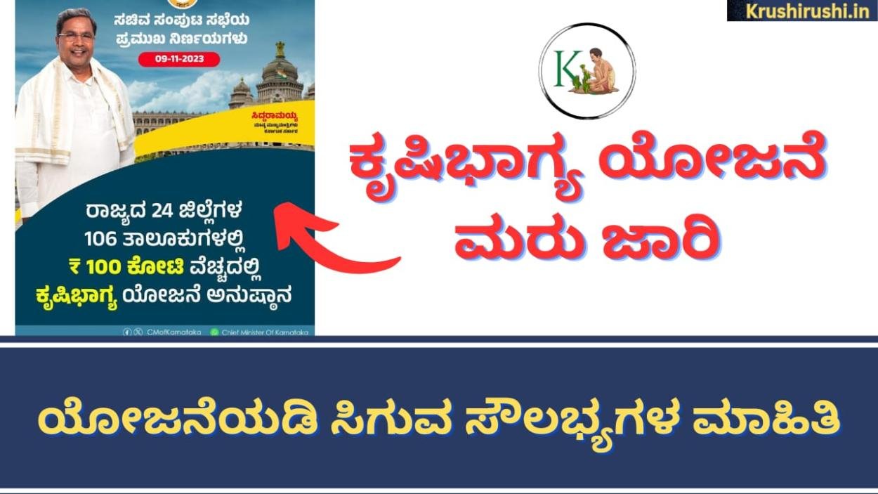 Krushi bhagya Farm pond-ಕೃಷಿಭಾಗ್ಯ ಯೋಜನೆ ಮರು ಜಾರಿ, ಯೋಜನೆಯಡಿ ಸಿಗುವ ಸೌಲಭ್ಯಗಳ ಮಾಹಿತಿ