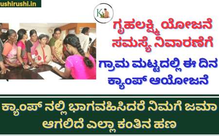 Gruhalakshmi camp at gram panchayat-ಈ 3 ದಿನ ನಡೆಯಲಿದೆ ಇಲ್ಲಿಯವರೆಗೂ ಗೃಹಲಕ್ಷ್ಮಿ ಹಣ ಜಮಾ ಆಗದವರಿಗೆ ಪ್ರತಿ ಗ್ರಾಮ ಪಂಚಾಯತಿಯಲ್ಲಿ ಕ್ಯಾಂಪ್