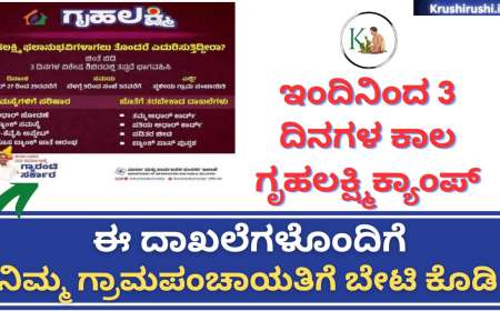 Gruhalakshmi 3 days camp-ಇಂದಿನಿಂದ 3 ದಿನಗಳ ಕಾಲ ಗೃಹಲಕ್ಷ್ಮಿಕ್ಯಾಂಪ್,ಈ ದಾಖಲೆಗಳೊಂದಿಗೆ ನಿಮ್ಮ ಗ್ರಾಮಪಂಚಾಯತಿಗೆ ಬೇಟಿ ಕೊಡಿ