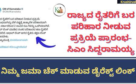 Drought relief fund depositing started-ರಾಜ್ಯದ ರೈತರಿಗೆ ಬರ ಪರಿಹಾರ ನೀಡುವ ಪ್ರಕ್ರಿಯೆ ಪ್ರಾರಂಭ-ಸಿಎಂ ಸಿದ್ದರಾಮಯ್ಯ,ನಿಮ್ಮ ಜಮಾ ಚೆಕ್ ಮಾಡುವ ಡೈರೆಕ್ಟ್ ಲಿಂಕ್