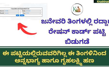 Cancelled/Suspended ration card list-ಜನೇವರಿ ತಿಂಗಳಲ್ಲಿ ರದ್ದಾದ ರೇಷನ್ ಕಾರ್ಡ್ ಪಟ್ಟಿ ಬಿಡುಗಡೆ,ಈ ಪಟ್ಟಿಯಲ್ಲಿರುವವರಿಗಿಲ್ಲ ಈ ತಿಂಗಳಿನಿಂದ ಅನ್ನಭಾಗ್ಯ ಹಾಗೂ ಗೃಹಲಕ್ಷ್ಮಿ ಹಣ