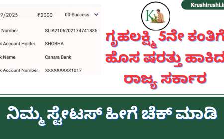 Gruhalakshmi 5th instalment-ಗೃಹಲಕ್ಷ್ಮಿ 5ನೇ ಕಂತಿಗೆ ಹೊಸ ಷರತ್ತು ಹಾಕಿದ ರಾಜ್ಯ ಸರ್ಕಾರ,ನಿಮ್ಮ ಸ್ಟೇಟಸ್ ಹೀಗೆ ಚೆಕ್ ಮಾಡಿ
