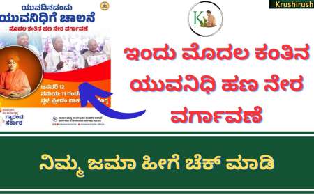 Yuvanidhi payment Status check 2024-ಇಂದು ಮೊದಲ ಕಂತಿನ ಯುವನಿಧಿ ಹಣ ನೇರ ವರ್ಗಾವಣೆ,ಹಣ ಜಮಾ ಚೆಕ್ ಮಾಡುವ ಡೈರೆಕ್ಟ್ ಲಿಂಕ್