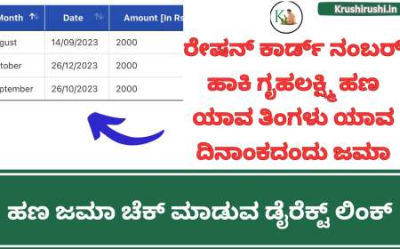 Gruhalakshmi payment status-ರೇಷನ್ ಕಾರ್ಡ್ ನಂಬರ್ ಹಾಕಿ ಗೃಹಲಕ್ಷ್ಮಿ ಹಣ ಯಾವ ತಿಂಗಳು ಯಾವ ದಿನಾಂಕದಂದು ಜಮಾ ಆಗಿದೆ ಎಂದು ಚೆಕ್ ಮಾಡುವ ಡೈರೆಕ್ಟ್ ಲಿಂಕ್