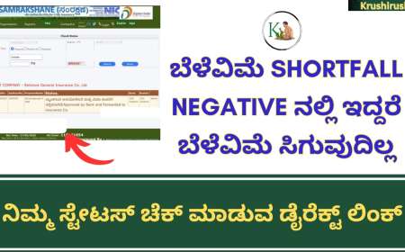 Cropinsurance shortfall generated-ಬೆಳೆವಿಮೆ shortfall ಬಿಡುಗಡೆ,shortfall Negative ನಲ್ಲಿ ಇದ್ದರೆ ಬೆಳೆವಿಮೆ ಸಿಗುವುದಿಲ್ಲ,ನಿಮ್ಮ ಸ್ಟೇಟಸ್ ಹೀಗೆ ಚೆಕ್ ಮಾಡಿ