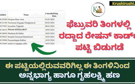 February month Cancelled/Suspended ration card list-ಫೆಬ್ರುವರಿ ತಿಂಗಳಲ್ಲಿ ರದ್ದಾದ ರೇಷನ್ ಕಾರ್ಡ್ ಪಟ್ಟಿ ಬಿಡುಗಡೆ,ಈ ಪಟ್ಟಿಯಲ್ಲಿರುವವರಿಗಿಲ್ಲ ಈ ತಿಂಗಳಿನಿಂದ ಅನ್ನಭಾಗ್ಯ ಹಾಗೂ ಗೃಹಲಕ್ಷ್ಮಿ ಹಣ