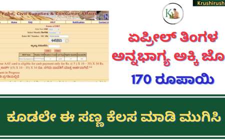 April month Annabhagya amount-ಏಪ್ರೀಲ್ ತಿಂಗಳ ಅನ್ನಭಾಗ್ಯ ಅಕ್ಕಿ ಜೊತೆ 170 ರೂಪಾಯಿ ಈ ಕೆಲಸ ಮಾಡಿದವರಿಗೆ ಮಾತ್ರ,ಕೂಡಲೇ ಈ ಸಣ್ಣ ಕೆಲಸ ಮಾಡಿ ಮುಗಿಸಿ