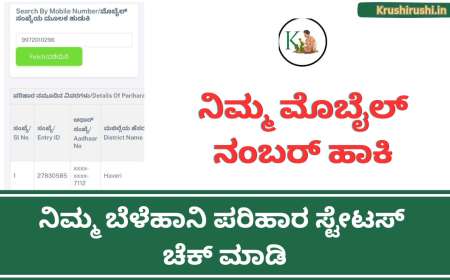 Mobile number based croploss compensation-ನಿಮ್ಮ ಮೊಬೈಲ್ ನಂಬರ್ ಹಾಕಿ 3ನೇ ಕಂತಿನ ಬೆಳೆಹಾನಿ ಪರಿಹಾರ ಸ್ಟೇಟಸ್ ಚೆಕ್ ಮಾಡಿ