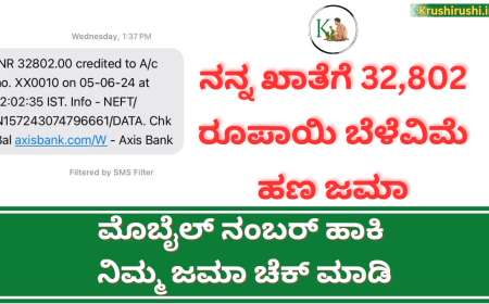 Belevime hana jama-ನನ್ನ ಖಾತೆಗೆ 32,802 ರೂಪಾಯಿ ಬೆಳೆವಿಮೆ ಹಣ ಜಮಾ,ಮೊಬೈಲ್ ನಂಬರ್ ಹಾಕಿ ನಿಮ್ಮ ಜಮಾ ಸ್ಟೇಟಸ್ ಚೆಕ್ ಮಾಡಿ