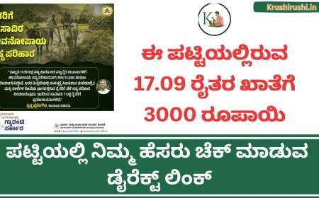 Bele parihara list-ಈ ಪಟ್ಟಿಯಲ್ಲಿರುವ 17.09 ಲಕ್ಷ ರೈತರ ಖಾತೆಗೆ 3000 ರೂಪಾಯಿ ಪಕ್ಕಾ,ಪಟ್ಟಿಯಲ್ಲಿ ನಿಮ್ಮ ಹೆಸರು ಚೆಕ್ ಮಾಡುವ ಡೈರೆಕ್ಟ್ ಲಿಂಕ್