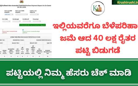 Bele parihara list-ಇಲ್ಲಿಯವರೆಗೂ ಬೆಳೆಪರಿಹಾರ ಜಮಾ ಆದ 40 ಲಕ್ಷ ರೈತರ ಪಟ್ಟಿ ಬಿಡುಗಡೆ,ಪಟ್ಟಿಯಲ್ಲಿ ನಿಮ್ಮ ಹೆಸರು ಚೆಕ್ ಮಾಡಿ
