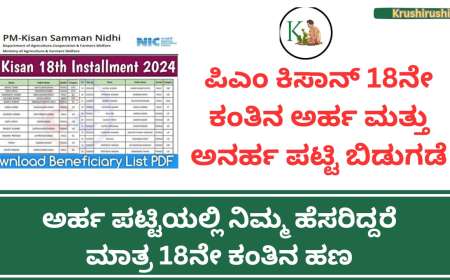 ಪಿಎಂ ಕಿಸಾನ್ 18ನೇ ಕಂತಿನ ಅರ್ಹ ಮತ್ತು ಅನರ್ಹ ಪಟ್ಟಿ ಬಿಡುಗಡೆ, ಅರ್ಹ ಪಟ್ಟಿಯಲ್ಲಿ ನಿಮ್ಮ ಹೆಸರಿದ್ದರೆ ಮಾತ್ರ 18ನೇ ಕಂತಿನ ಹಣ-Pmkisan 18th instalment eligible and ineligible list 2024
