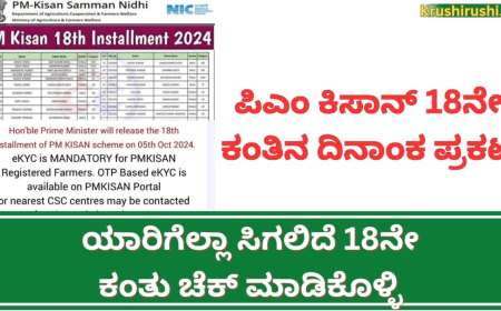 Pmkisan 18th instalment date-ಪಿಎಂ ಕಿಸಾನ್ ಅಧಿಕೃತ ವೆಬ್ಸೈಟ್ ನಲ್ಲಿ 18ನೇ ಕಂತಿನ ದಿನಾಂಕ ಪ್ರಕಟ, ಯಾರಿಗೆಲ್ಲಾ ಸಿಗಲಿದೆ 18ನೇ ಕಂತು ಚೆಕ್ ಮಾಡಿಕೊಳ್ಳಿ