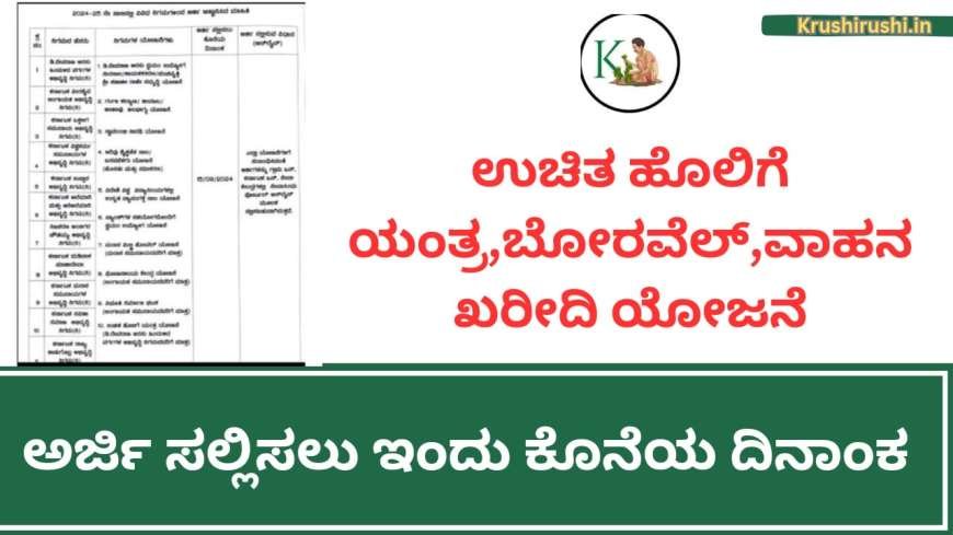 ಉಚಿತ ಹೊಲಿಗೆ ಯಂತ್ರ,ಬೋರವೆಲ್,ವಾಹನ ಖರೀದಿ ಯೋಜನೆಗೆ ಅರ್ಜಿ ಸಲ್ಲಿಸಲು ಈ ದಿನ ಕೊನೆಯ ದಿನಾಂಕ-Free-sewing-machine-borewell-four-wheeler-subsidy-scheme