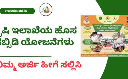 Agriculture department schemes-ಕೃಷಿ ಇಲಾಖೆಯ ಹೊಸ ಸಬ್ಸಿಡಿ ಯೋಜನೆಗಳು, ನಿಮ್ಮ ಅರ್ಜಿ ಹೀಗೆ ಸಲ್ಲಿಸಿ