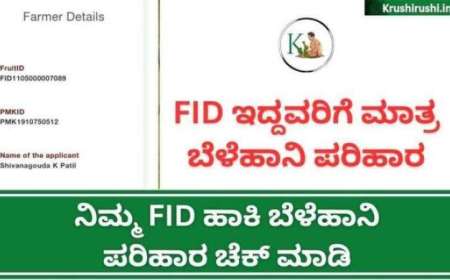 FID based bele parihara-FID ಇದ್ದವರಿಗೆ ಮಾತ್ರ ವಾರದೊಳಗೆ ಬೆಳೆ ಪರಿಹಾರ,ನಿಮ್ಮ FID ನಂಬರ್ ಹಾಕಿ ಬೆಳೆಹಾನಿ ಪರಿಹಾರ ಚೆಕ್ ಮಾಡಿ