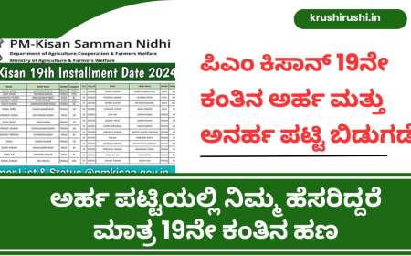 ಪಿಎಂ ಕಿಸಾನ್ 19ನೇ ಕಂತಿನ ಅರ್ಹ ಮತ್ತು ಅನರ್ಹ ಪಟ್ಟಿ ಬಿಡುಗಡೆ, ಅರ್ಹ ಪಟ್ಟಿಯಲ್ಲಿ ನಿಮ್ಮ ಹೆಸರಿದ್ದರೆ ಮಾತ್ರ 19ನೇ ಕಂತಿನ ಹಣ-Pmkisan 19th instalment eligible and ineligible list 2024