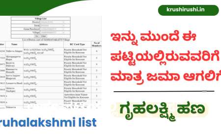 Gruhalakshmi list-ಇನ್ನು ಮುಂದೆ ಈ ಪಟ್ಟಿಯಲ್ಲಿರುವವರಿಗೆ ಮಾತ್ರ ಜಮಾ ಆಗಲಿಗೆ ಗೃಹಲಕ್ಷ್ಮಿ ಹಣ