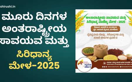 International millet mela-2025-ಇಂದಿನಿಂದ ಮೂರು ದಿನಗಳ ಅಂತರಾಷ್ಟ್ರೀಯ ಸಾವಯವ ಮತ್ತು ಸಿರಿಧಾನ್ಯ ಮೇಳ-2025