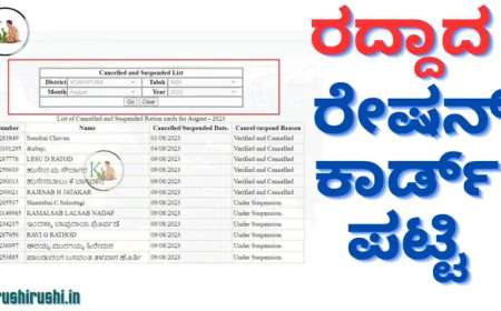 Cancelled ration card list-ರದ್ದಾದ ರೇಷನ್ ಕಾರ್ಡ್ ಪಟ್ಟಿ ಬಿಡುಗಡೆ,ಈ ಪಟ್ಟಿಯಲ್ಲಿರುವವರಿಗಿಲ್ಲ ಅನ್ನಭಾಗ್ಯ ಅಕ್ಕಿ,ಗೃಹಲಕ್ಷ್ಮಿ ಹಣ