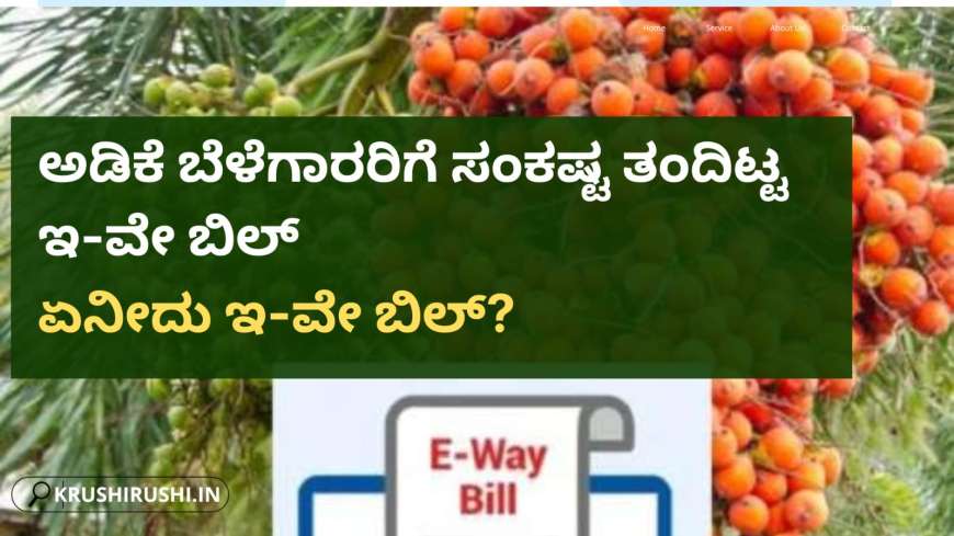 Arecanut problem-ಅಡಿಕೆ ಬೆಳೆಗಾರರಿಗೆ ಇ-ವೇ ಬಿಲ್ ಪ್ರಹಾರ! ಏನೀದು ಇ-ವೇ ಬಿಲ್?