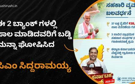 Bele sala baddi manna-ಈ 2 ಬ್ಯಾಂಕ್ ಗಳಲ್ಲಿ ಸಾಲ ಮಾಡಿದವರಿಗೆ ಬಡ್ಡಿ ಮನ್ನಾ ಘೋಷಿಸಿದ ಸಿಎಂ ಸಿದ್ದರಾಮಯ್ಯ