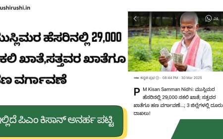 ಮುಸ್ಲಿಮರ ಹೆಸರಿನಲ್ಲಿ 29,000 ನಕಲಿ ಖಾತೆ,ಸತ್ತವರ ಖಾತೆಗೂ ಹಣ ವರ್ಗಾವಣೆ, ಇಲ್ಲಿದೆ ಪಿಎಂ ಕಿಸಾನ್ ಅನರ್ಹ ಪಟ್ಟಿ-Pmkisan ineligible list