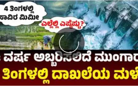 Mansoon rain 2025-ಈ ಭಾರಿ ಮೇ 13ರಿಂದಲೇ ಮನ್ಸೂನ್ ಪ್ರಾರಂಭ,ಮುಂದಿನ 4 ತಿಂಗಳು 1000 ಮೀ.ಮೀ ಮಳೆ