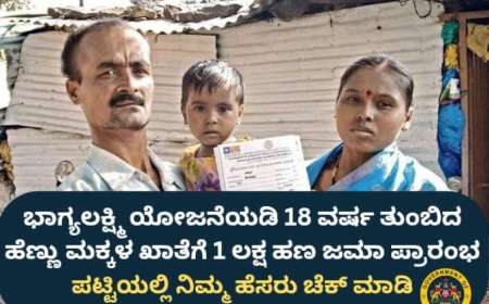Bhagyalakshmi bond-ಭಾಗ್ಯಲಕ್ಷ್ಮಿ ಯೋಜನೆಯಡಿ 18 ವರ್ಷ ತುಂಬಿದ ಹೆಣ್ಣು ಮಕ್ಕಳ ಖಾತೆಗೆ 1 ಲಕ್ಷ ಹಣ ಜಮಾ ಪ್ರಾರಂಭ, ಪಟ್ಟಿಯಲ್ಲಿ ನಿಮ್ಮ ಹೆಸರು ಚೆಕ್ ಮಾಡಿ