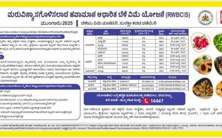 ಜಿಲ್ಲಾವಾರು,ಬೆಳೆವಾರು ಹವಾಮಾನ ಆಧಾರಿತ ಬೆಳೆವಿಮೆ ದಿನಾಂಕ ಬಿಡುಗಡೆ,ಯಾವ ಬೆಳೆಗೆ ಯಾವುದು ಕೊನೆಯ ದಿನಾಂಕ ಚೆಕ್ ಮಾಡಿ ಬೆಳೆವಿಮೆ ಕಟ್ಟಿ-Weather based crop insurance system