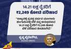 Crop loss compensation-14.21 ಲಕ್ಷ ರೈತರಿಗೆ 2249 ಕೋಟಿ ಬೆಳೆ ಪರಿಹಾರ ಜಮಾ-ಕಂದಾಯ ಸಚಿವ ಕೃಷ್ಣಬೈರೆಗೌಡ
